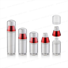 Luxury Shiny Red Color Cosmetic Plastic Lotion Pump Bottles with High Quality 20ml 30ml 50ml